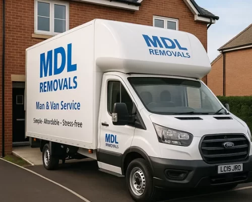 MDL Removals van providing house clearance and removals services in Birmingham